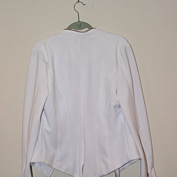 Mark Zunino White Relaxed open Blazer, Size 14 - Picture 4 of 5